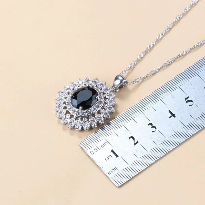 REDheart 2025 Fashion Earrings Rings Bracelets Necklace Fashion Elegant Zircon Jewelry Sets for Women Mothers Day or Wedding
