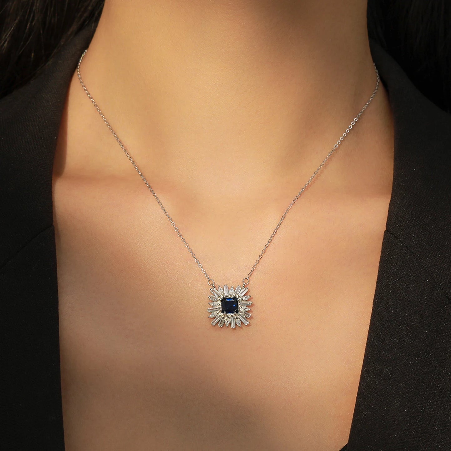 Alimay S925 Sterling Silver Retro square Full Diamond Earrings Geometric Personality Light Luxury Versatile Ear Accessories
