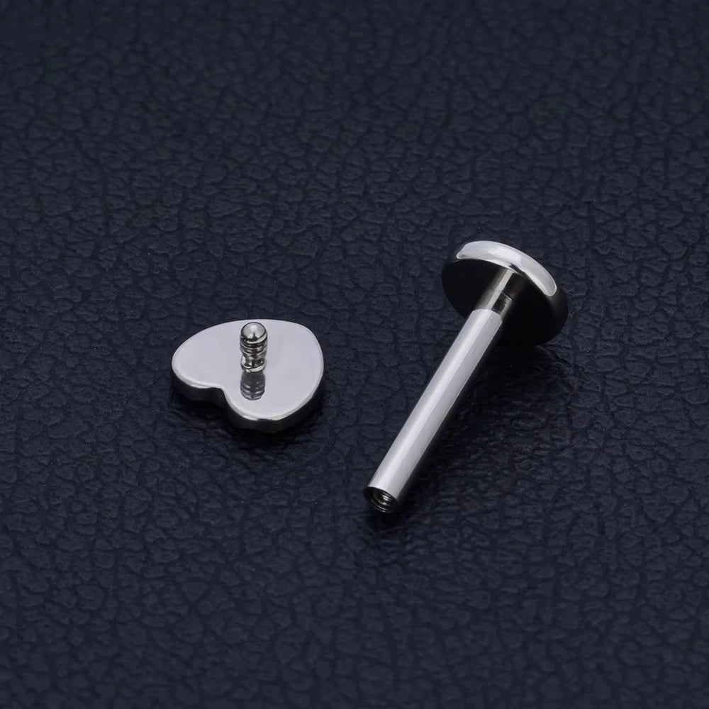 ASTM F136 Titanium 16G Various Styles Ear Nose Studs Labret Lip Earrings Cartilage Tragus Helix Lobe PVD Plated Piercing Jewelry