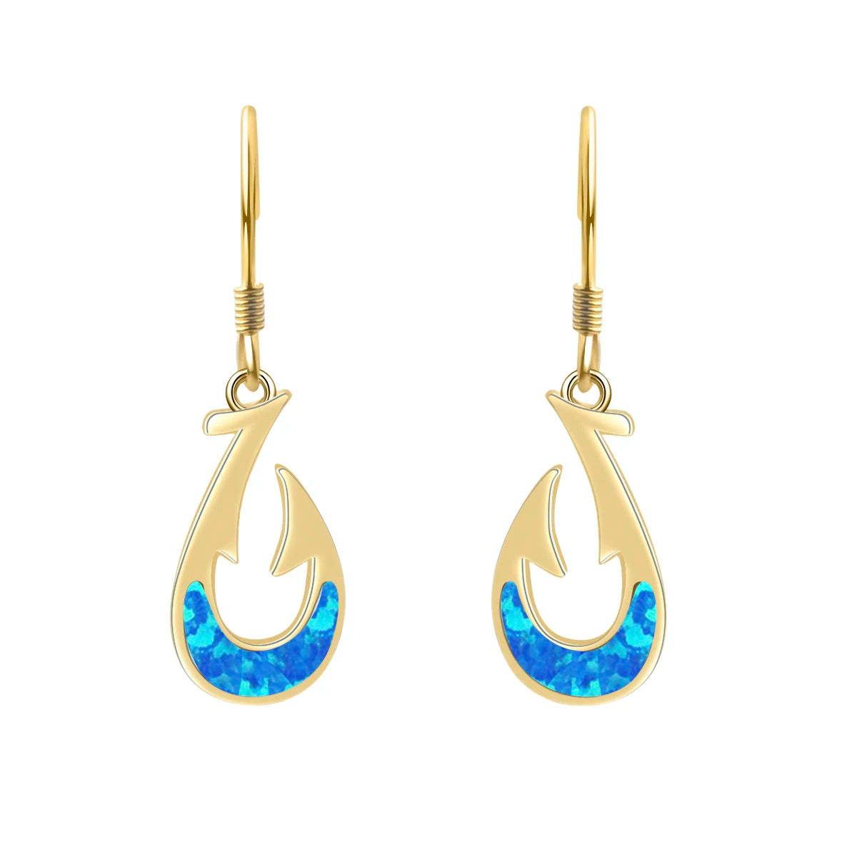 Vibrant Cluster Opal Fishhook Earrings  Accent  Beach-Chic Jewelry Bulk Gifts