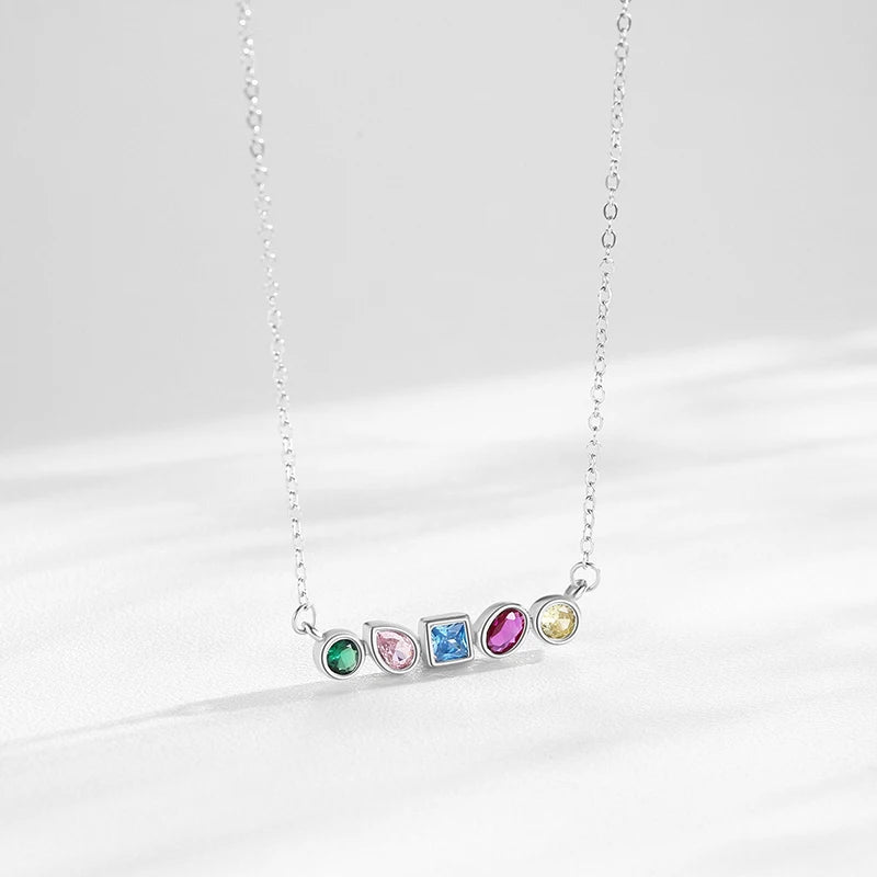 Ailmay 925 Sterling Silver Luxury Rainbow CZ Geometric Design Jewelry Sets For Women Girls Wedding Statement Accessories Jewelry