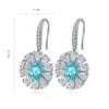 Gemfiori Anster High Quality S925 Lab Grown Emerald Earring Stud Dainty Gemstone Stud Earrings for Women Daily Wear Gift