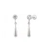 S&S ASTM F136 Titanium Labret Stud | Zircon | 83 Designs | Titanium & Gold