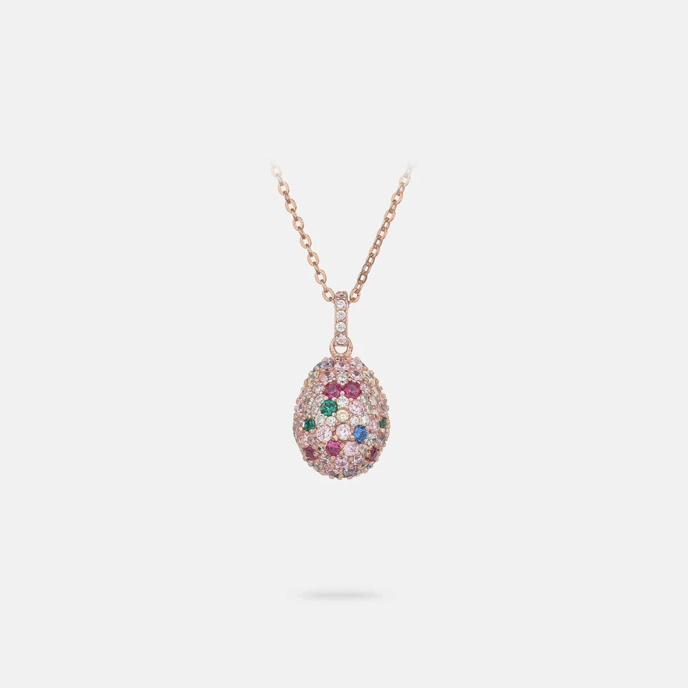 MUSHAN Jewelry Factory S925 Silver Rose Gold Pure Silver Jewelry High-End Necklace Exuding Sense of Sophistication