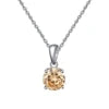 REDheart RINNTIN SAPN02 Romantic Jewelry Birthstone Crystal Necklace 925 Silver Necklace for Women Pendants Charm Collier Collana Stone