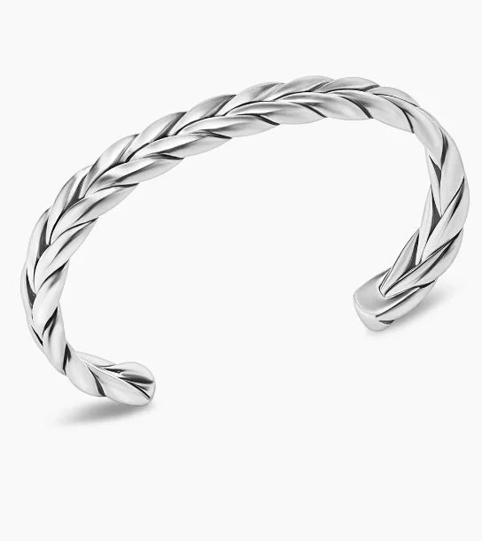 FASHIONISTA DY High-Quality 9mm Gold-Plated Wheat Ear Hand Bracelet, Unisex Silver-Plated Bracelet for Men and Women, Jewelry