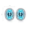 Gemfiori Anster High Quality S925 Lab Grown Paraiba Earring Stud Dainty Gemstone Stud Earrings for Women Daily Wear Gift