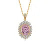 New Arrival 925 Silver Fine Jewelry Set High Quality Fashion Gemstone Adjustable Colorful Pendant Necklace for Women Gifts
