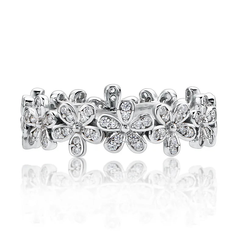SILVERELLI Little Daisy Zircon Ring | 925 Sterling Silver | Multi-Plated