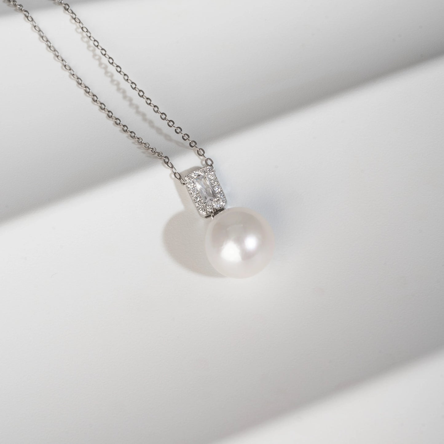 AAA Akoya Pearl Necklace Unique Design 925 Silver Jewelry Fashionable Natural Seawater Pearl Necklace