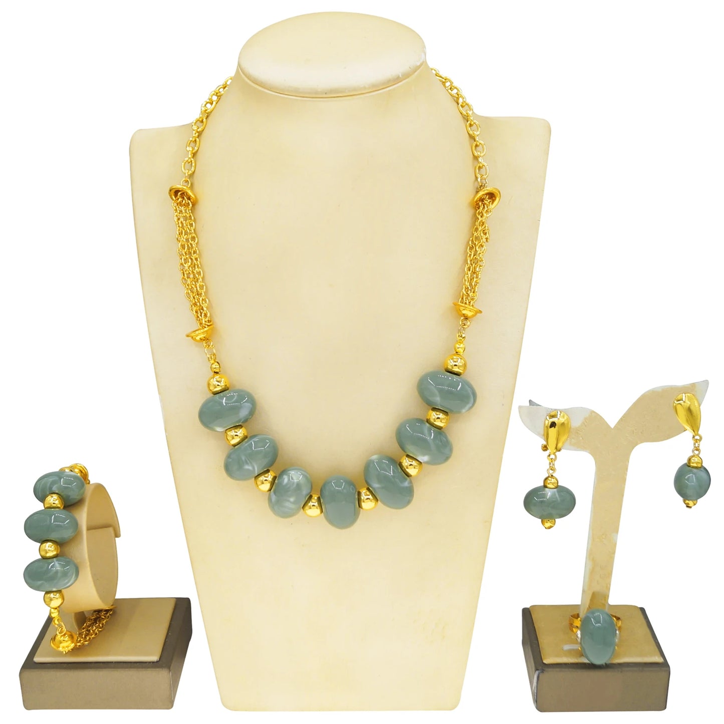 Zhuerrui Nigerian 18k Gold Plated Jewelry Set Brazil Gold Designer Wedding Jewellery Set Fashion HC24038514