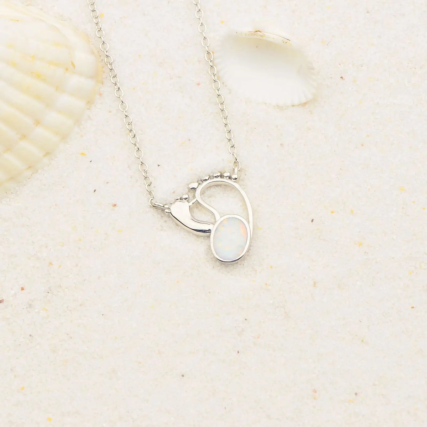 TikTok INS Wind Hawaii Beach Explosion Opal Necklace Cute Style Children's Wholesale Inlaid Charms