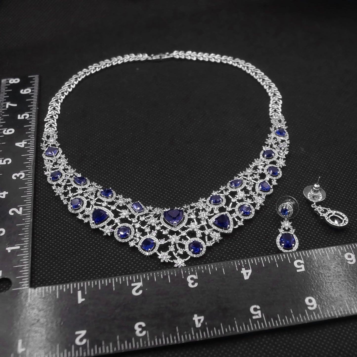Zhuerrui Fashion Lady Necklace American Diamond Jewelry Set Artifical American Diamond Bridal Wedding Jewelry Sets HG2103120