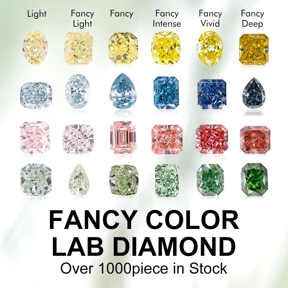 Gemfiori MSN-961 9k with 1ct Loose Lab Grown Diamond Pendant Necklace for Woman Custom Jewelry Valentine's Gift for Girlfriend