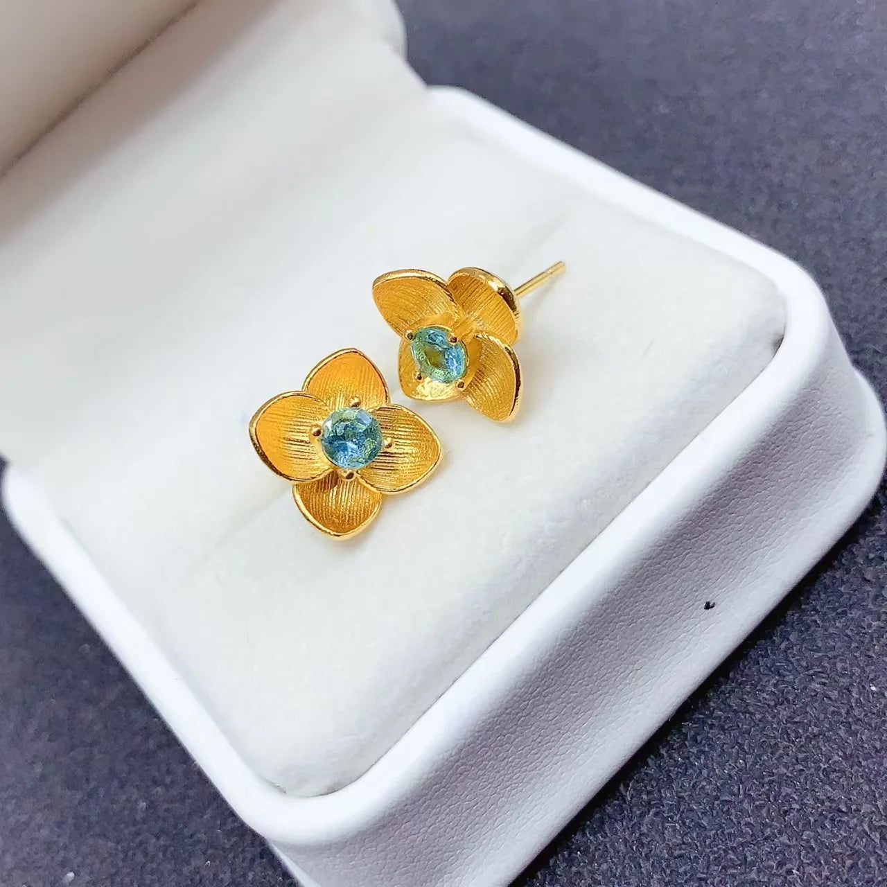 Wholesale 925 Sterling Silver Gold  plated Natural Topaz Earrings, Necklaces, Wedding and Engagement   Fashion Jewelry Sets