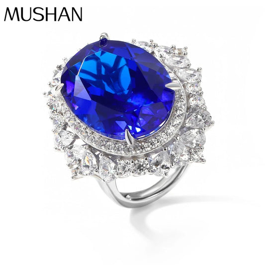 MuShan Jewelry Factory New S925 Sterling Silver Ring Is Fashionable Versatile and High End Accessory From Europe and America