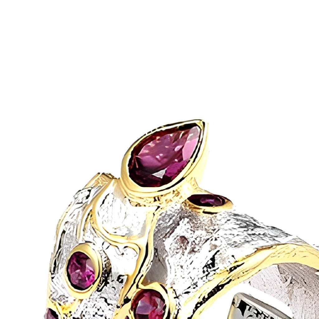 Customize Handmade Design Fashion Luxury Jewelry 925 Sterling Silver Stones Vagina Rings