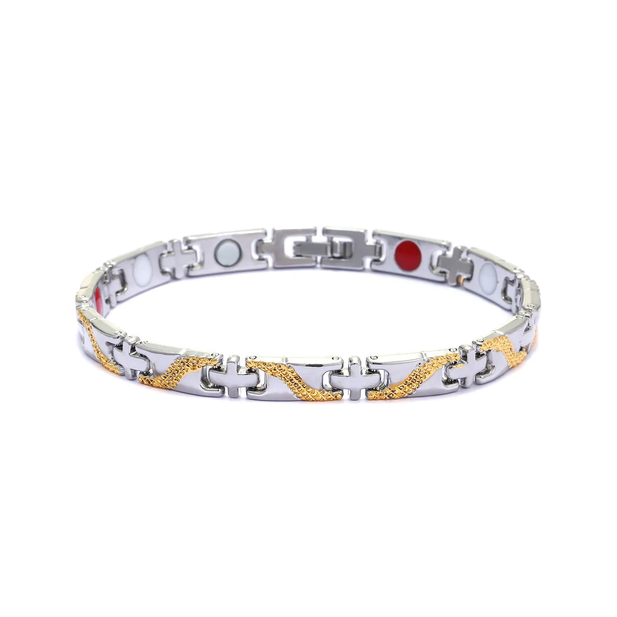 NewLife - Magnetic Kevlar Natural Stone Cross Bracelet