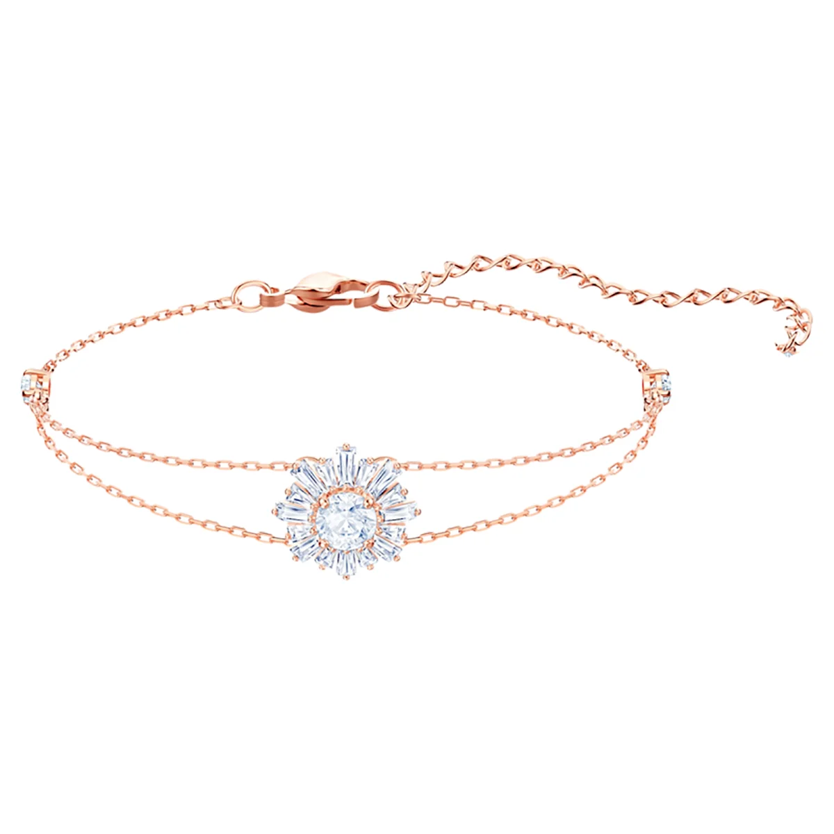 S&S Fancy Shiny Copper Zircon Bangle Top-tier Craft Vintage Elegant Luxury Jewelry for Holiday Gifts and Daily Styling