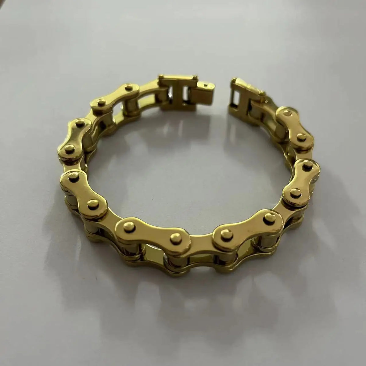 S&S Private Label Unisex Chain & Link Bicycle Motorcycle Bracelet Fashion Stainless Steel Natural Stone Trend Rock Personalized