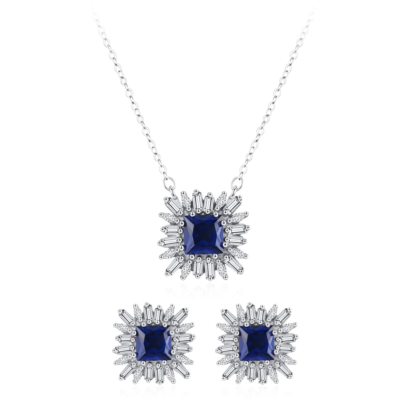 Alimay S925 Sterling Silver Retro square Full Diamond Earrings Geometric Personality Light Luxury Versatile Ear Accessories