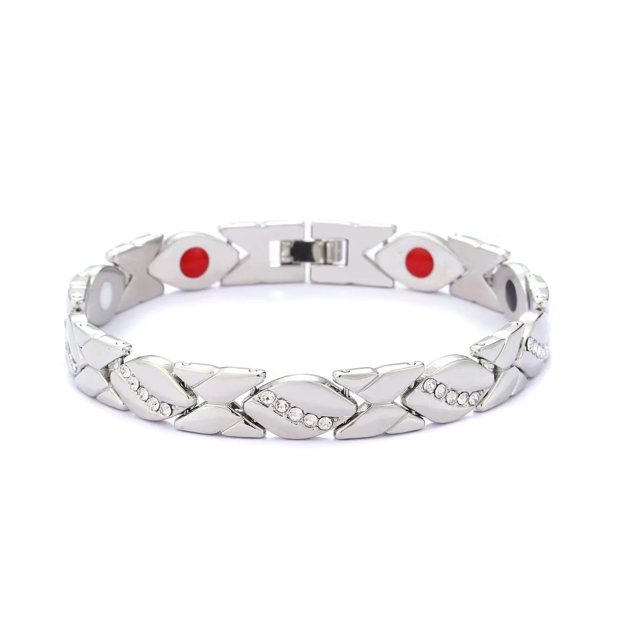 European and American fashion detachable energy magnet bracelet with diamond-encrusted and adjustable ladies bracelet