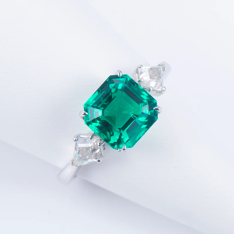 Messi Jewelry MS-620 9k 18k Gold Jewelry Create Emerald Engagement Ring