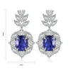 Gemfiori Anster High Quality S925 Lab Grown Sapphire Earring Stud Dainty Gemstone Stud Earrings for Women Daily Wear Gift