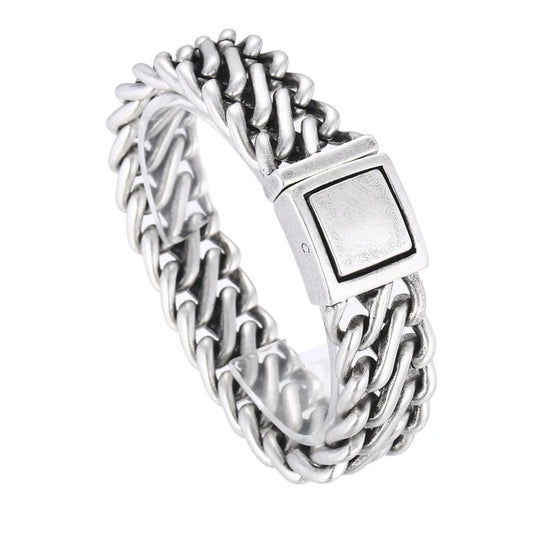 KALEN Casual Mature Matte Surface Stainless Steel Links Bracelets for Man