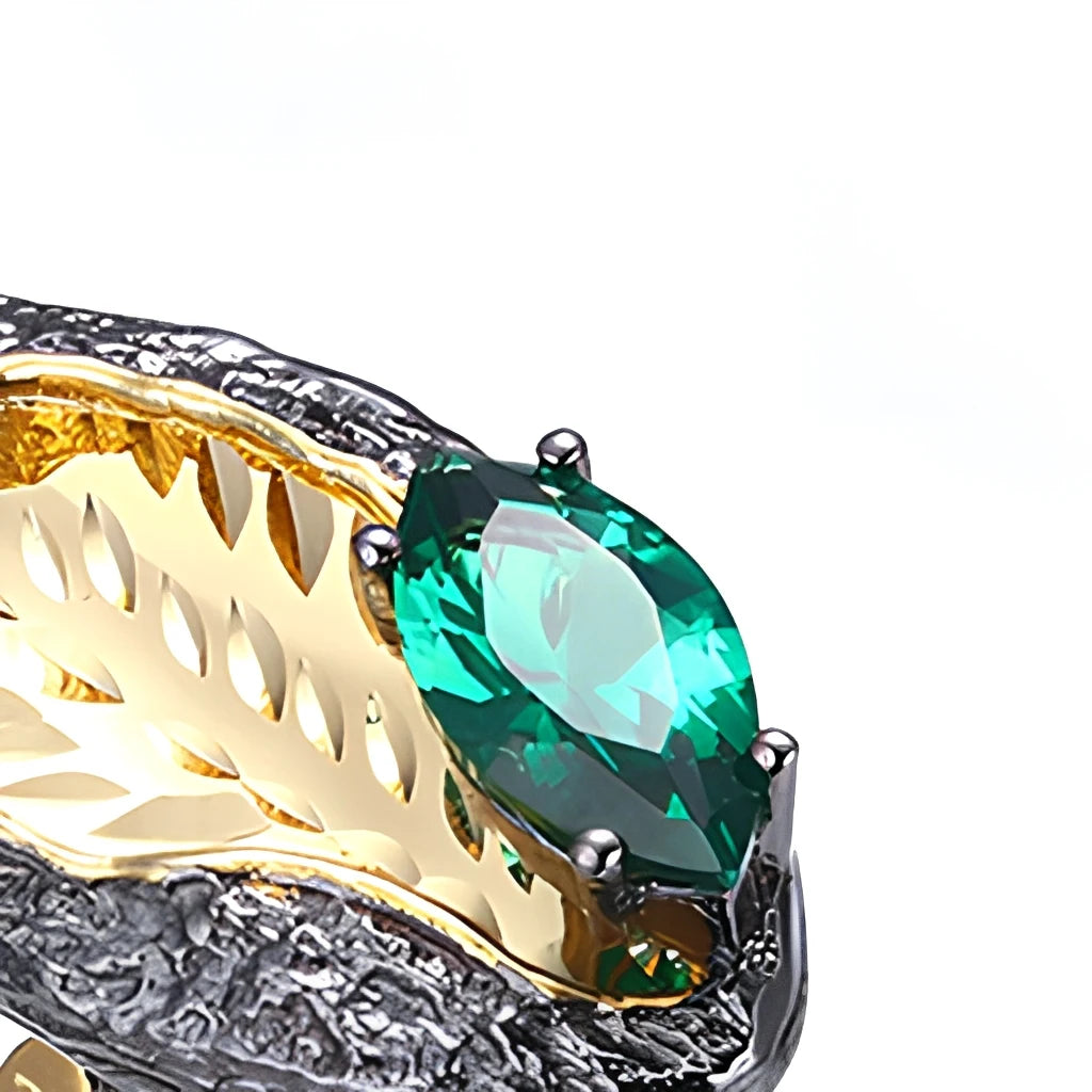 New Design Spinel 925 Sterling Silver Unisex Rhodium Plated Ring Jewelry