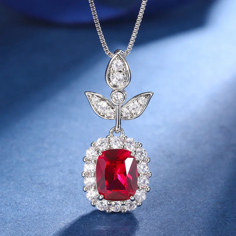 Gemfiori Vintage High-end Floral Earrings with Exaggerated European and American Temperament Pendant Light Luxury Niche Set