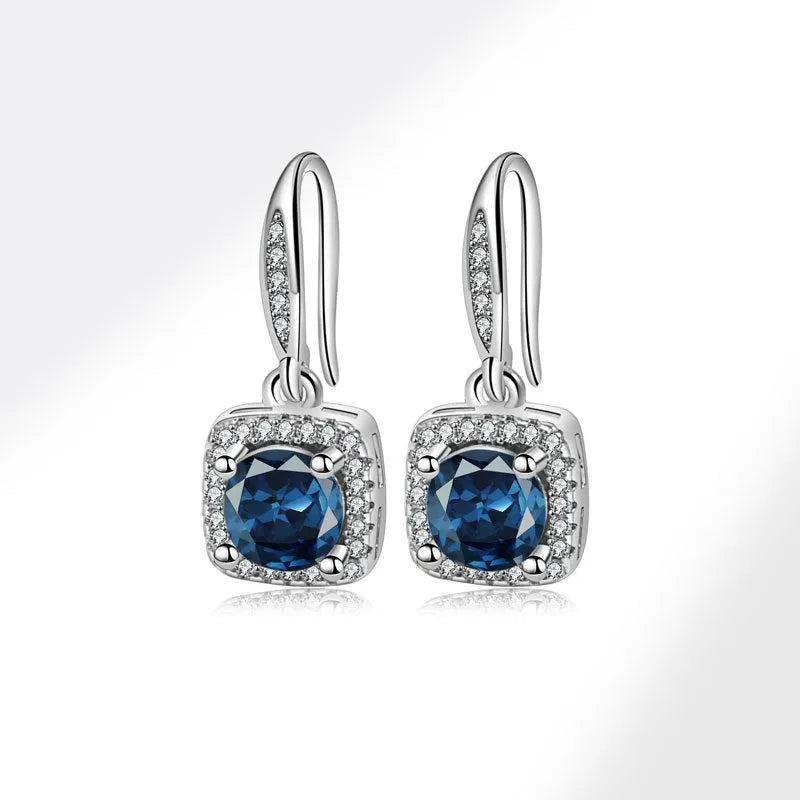 Nabest Women 925 Sterling Silver Cubic Zirconia Earrings Waterproof Wedding Promise Bride Earring Hook Jewelry Wholesale