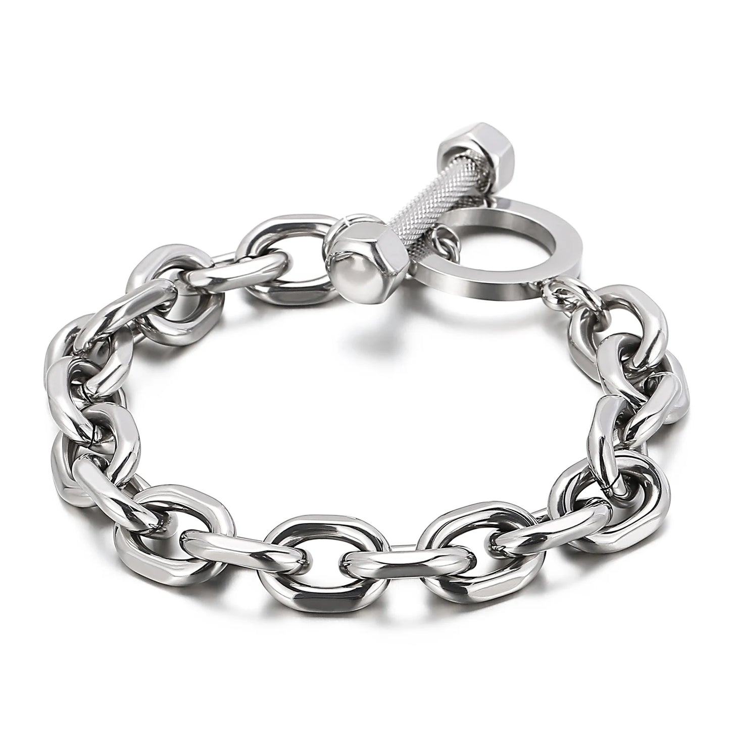 KALEN Wholesale Punk 18K Gold Plating Men Charms Special Stainless Steel Jewelry Bracelets