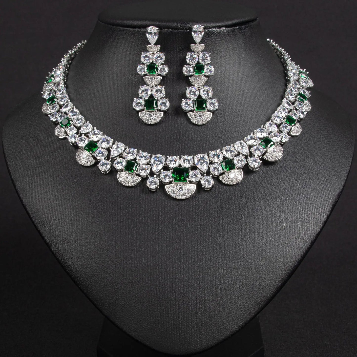 Elegant Jewellery Set in the Latest Style Complete Set Allured Yellow Zirconia Stones Available with Paired Earrings
