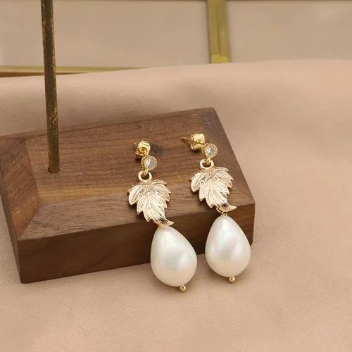 Leaves Natural Shell Earrings Original Design Korean Fashion Luxury Elegant Wedding Jewelry 2026 New in