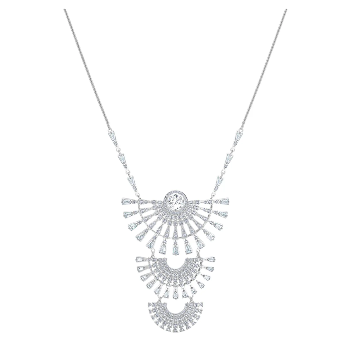 S&S Timeless Luxury Jewelry Necklace with Remarkable Texture and Brilliant Glow, Enhances Your Grace at All Formal Events.