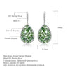 ArtistA A852 Abiding Manufacturer New Design Natural Chrome Diopside Blue Topaz Multiple Color Tourmaline 925 Silver Drop Earrings
