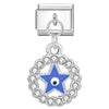 FASHIONISTA Evil Eyes Series Hot Selling Italian Charm Bracelets Geometric Trendy Stainless Steel Zircon Rhodium Plated Unisex