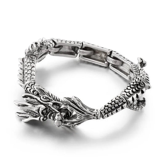 KALEN Fashion Domineering Bracelet Retro Friendship Animal Men's Charms Stainless Steel Dragon Bracelets Bangles