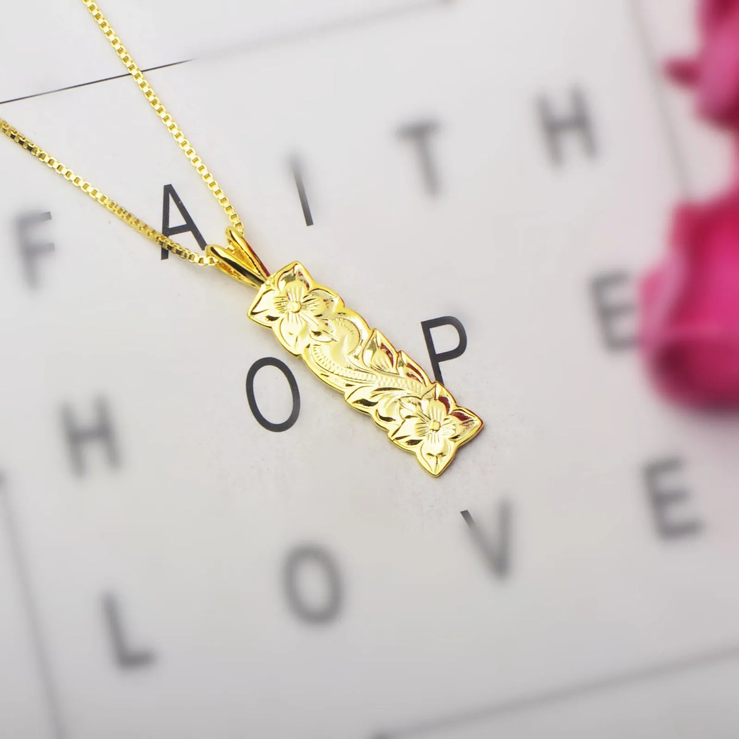 Boho TikTok Trendy Square Shape Pendant Necklace-Copper Sweater Chain Link Chain Wholesale Jewelry