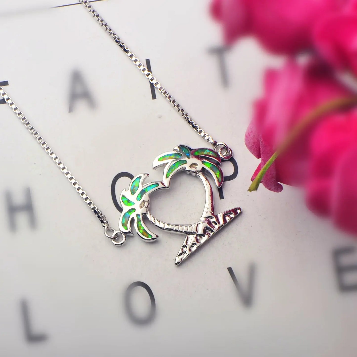 Handmade Platinum Coconut Tree Opal Anklet Gold Silver Plated Luxury Everyday Wear Jewelry for Women Wholesale