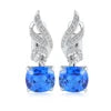 Gemfiori Anster High Quality S925 Lab Grown Cobalt Spinel Earring Stud Dainty Gemstone Stud Earrings for Women Daily Wear Gift