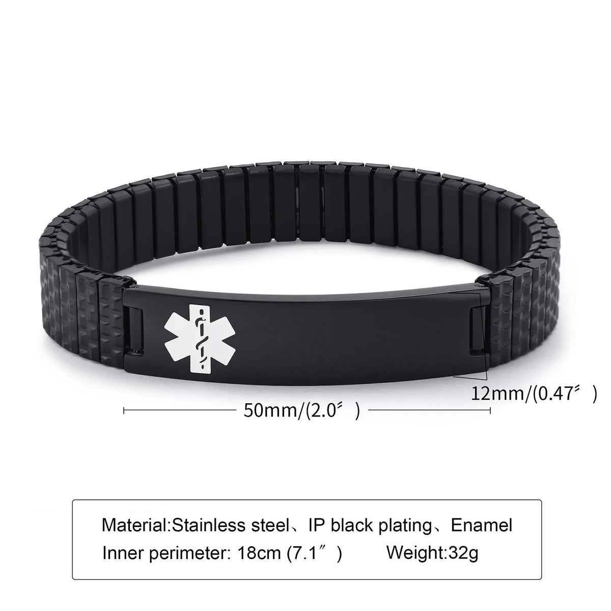 Fashionable Ethnic Style 12mm Adjustable Gold and Silver Plated Stainless Steel Elastic Chain Bracelet for Men and Women Gifts