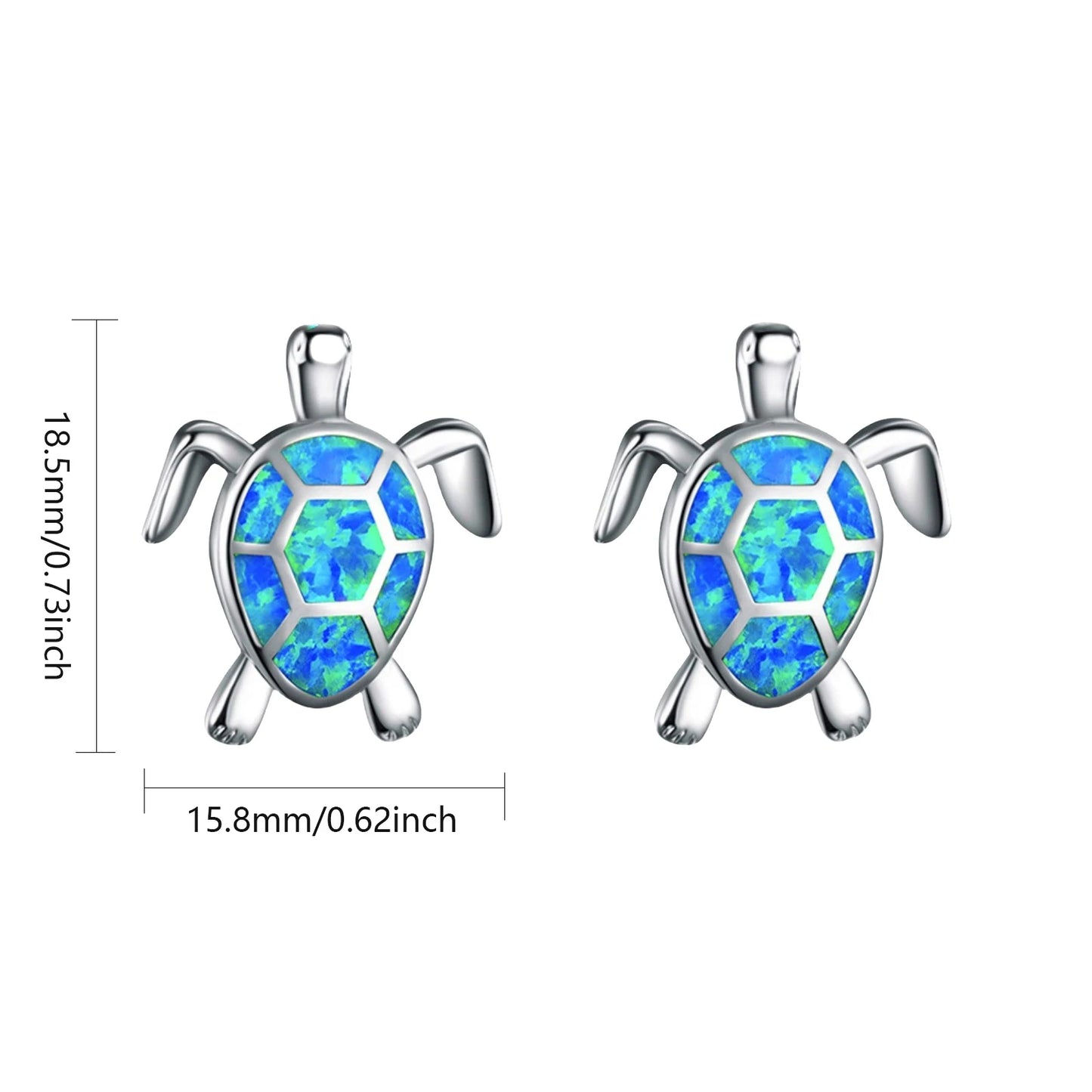 Aobao Women's Southwestern Style Jewelry - Bohemian Animal Turtle Earrings