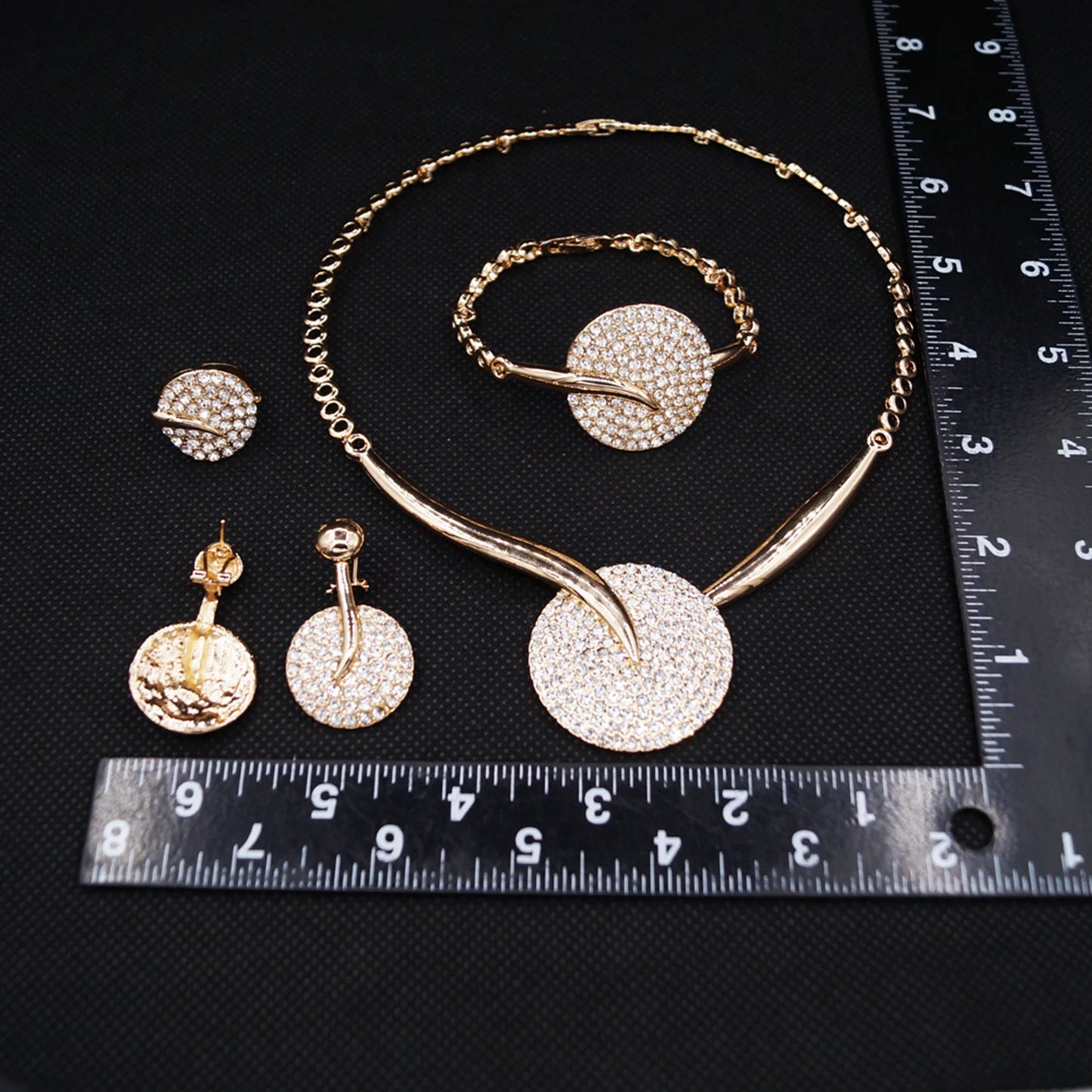 Zhuerrui Customized African Gold Jewelry Sets Simple Silver Bead Necklace Jewelry Set High Quality Bridal Wedding Gift HC23192