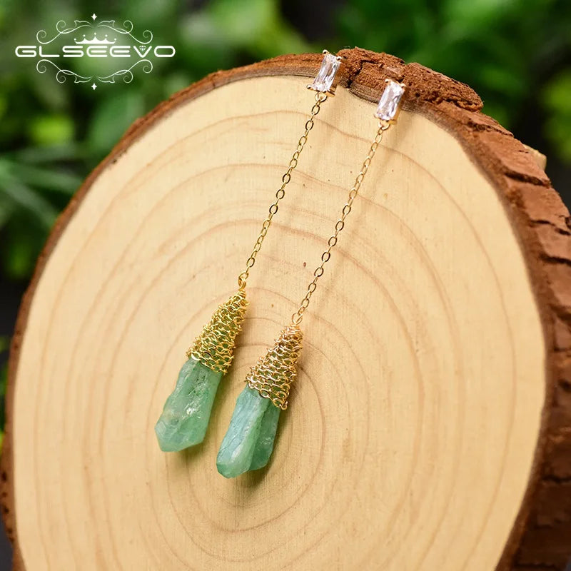 Natural Baroque Pearl Long Flower Drop Earrings for Women Wedding Engagmement Gift Handmade Jewelry Earrings Bulk