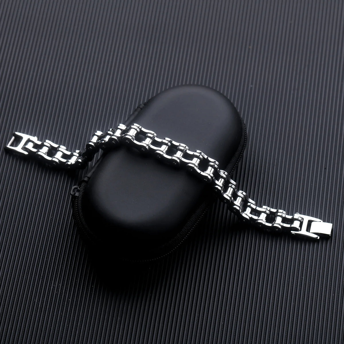 REBEL VIKING Motorcycle Chain Punk Biker Bracelet – Gold, Silver & Two-Tone