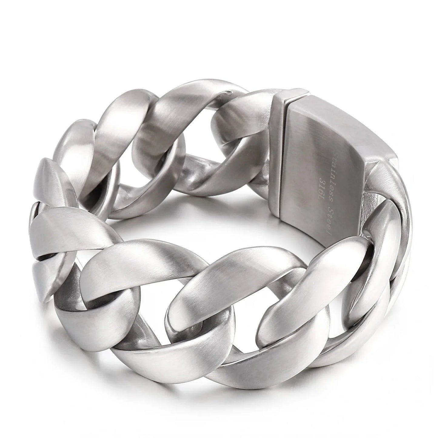 KALEN Jewelry Punk 24cm Different Texture 316L Stainless Steel  Bracelets Men