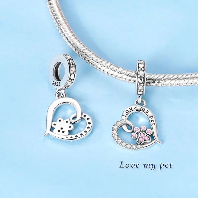 REDheart Original S925 Sterling Silver Cross Charm Celtic Knot Crystal Star Bead Pendant DIY Jewelry Bracelet Accessories