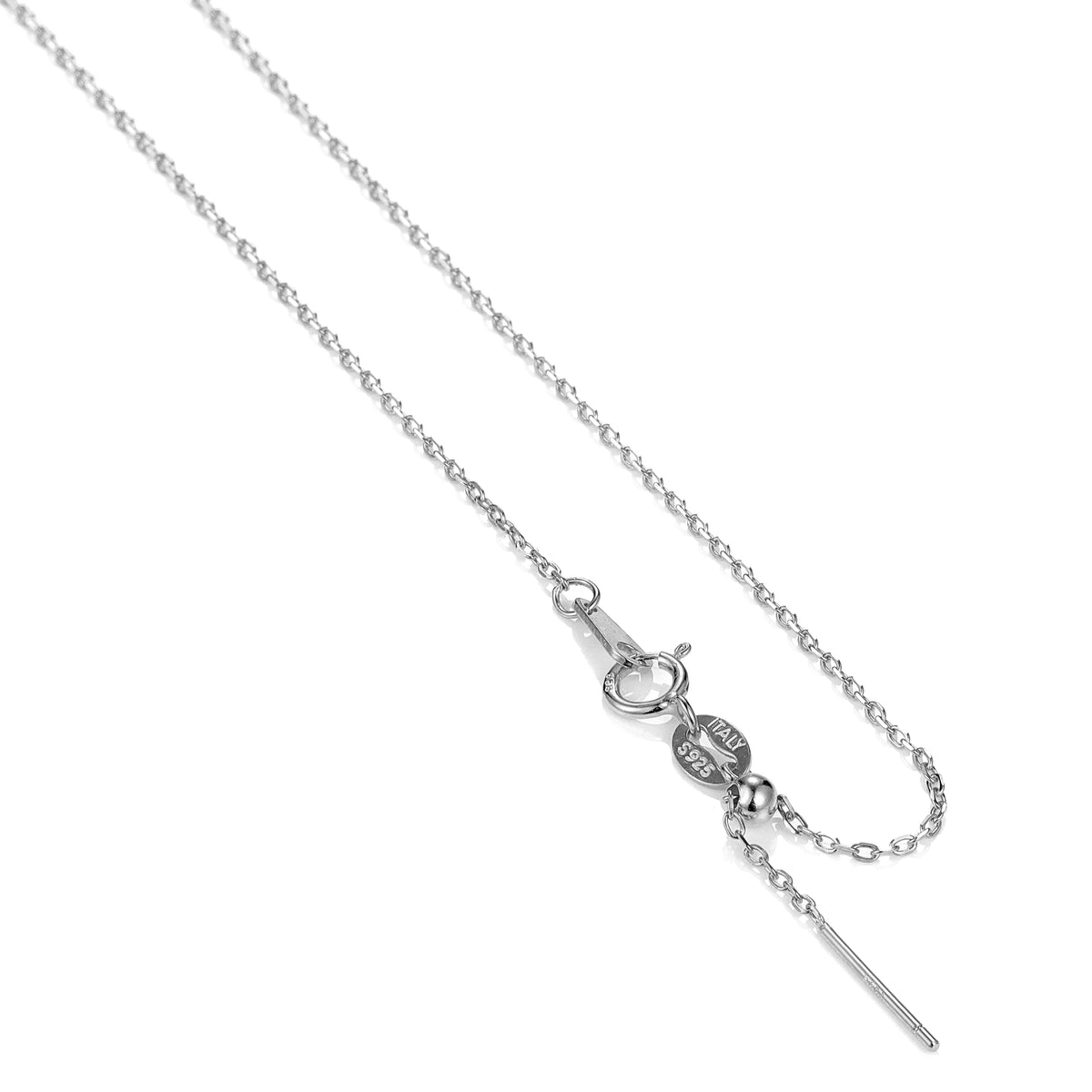REDheart Custom 925 Sterling Silver Thin Chain Italy Link Adjustable Box Cross Singapore Gold Plated Necklace Fine Jewelry